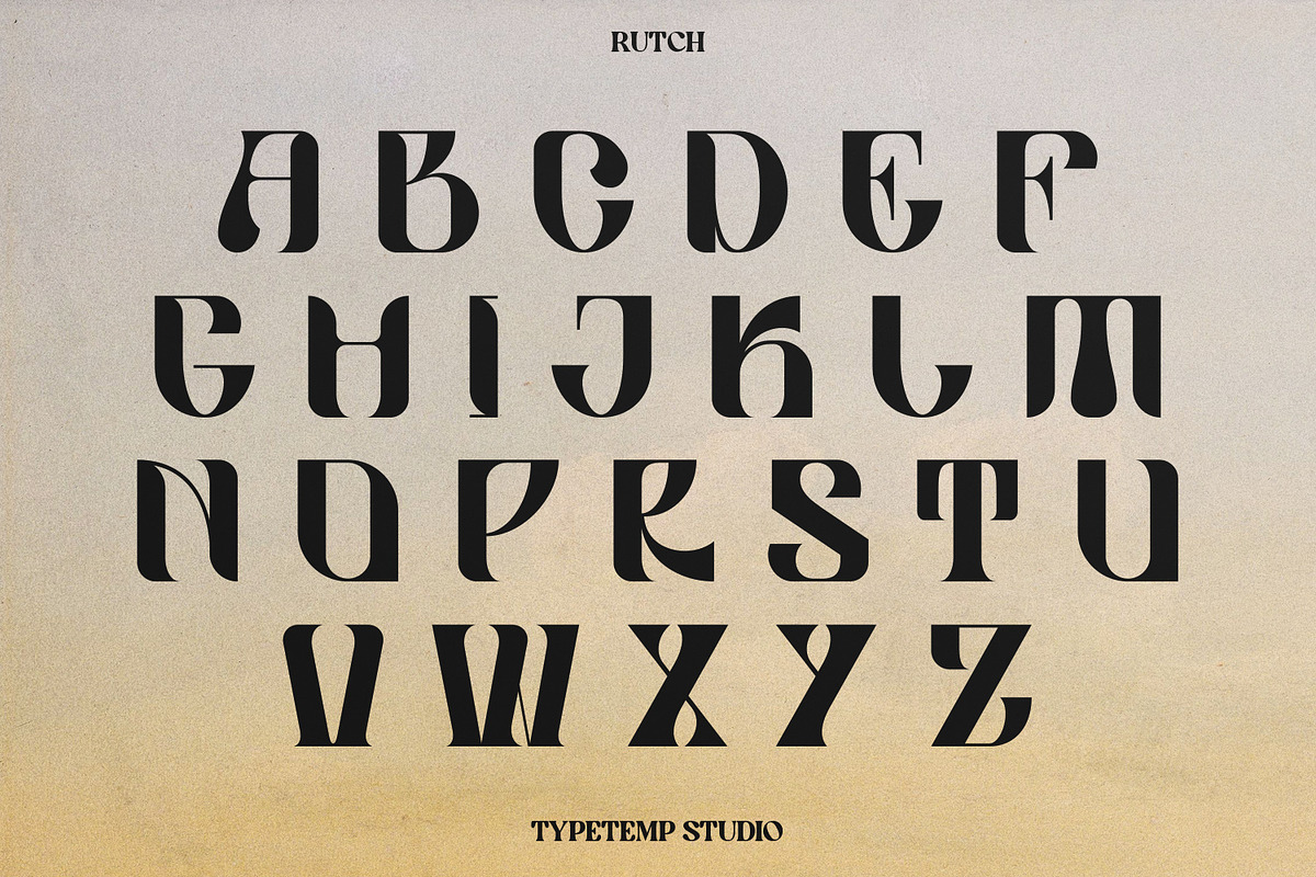 Rutch Display Font, a Serif Font by Typetemp Studio (Photo 14 of 17)