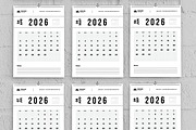 2026 Wall Calendar Template Design, a Stationery Template by MightyDesign (Thumbnail 3 of 8)