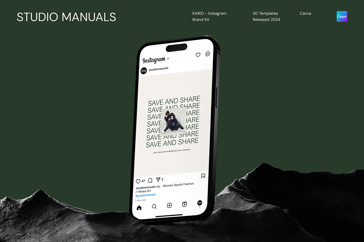 KAIRO - Instagram Brand Kit, a Social Media Template by Studio Manuals (Photo 7 of 8)
