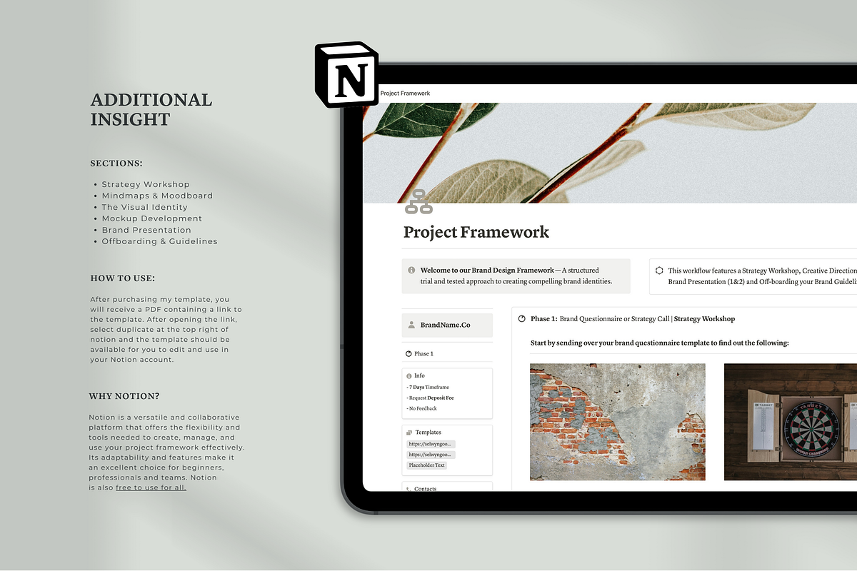 Notion Project Framework Hub, a Templates & Theme by Swyn.Studio (Photo 10 of 10)