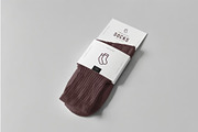Socks Package Mock-up, a Product Mockup by zippypixelstudio (Thumbnail 7 of 10)