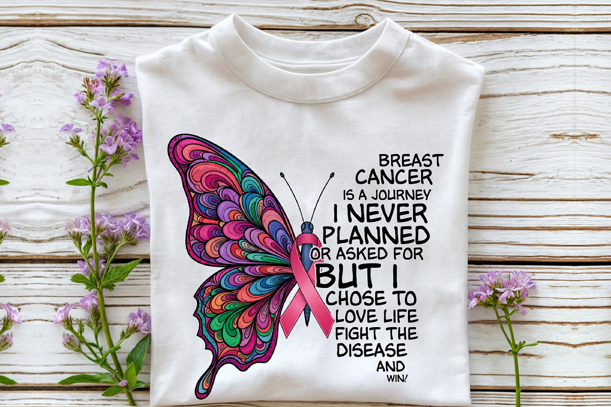 Breast Cancer Journey Won PNG, a Seasonal Illustration by Rose Art (Photo 2 of 5)