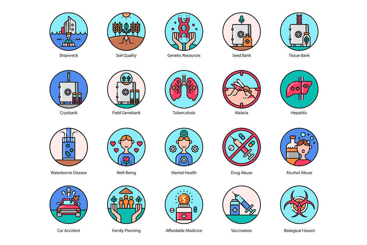 136 Sustainable Development Icons, an Icon by Flat Icons (Photo 4 of 11)