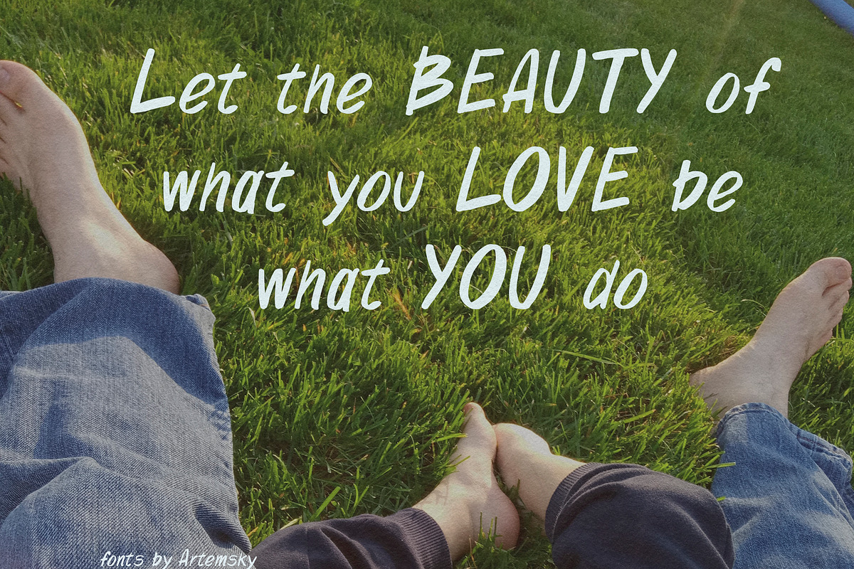 Organic Playful San Serif Font, a Sans Serif Font by Artemsky (Photo 5 of 10)