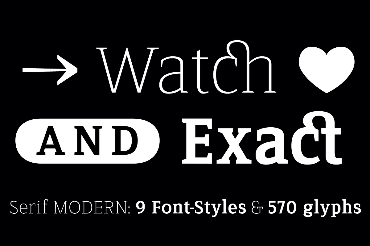 TYPEFACE Serif Modern FONT 9 Styles, a Serif Font by Typo Graphic Design (Photo 4 of 9)