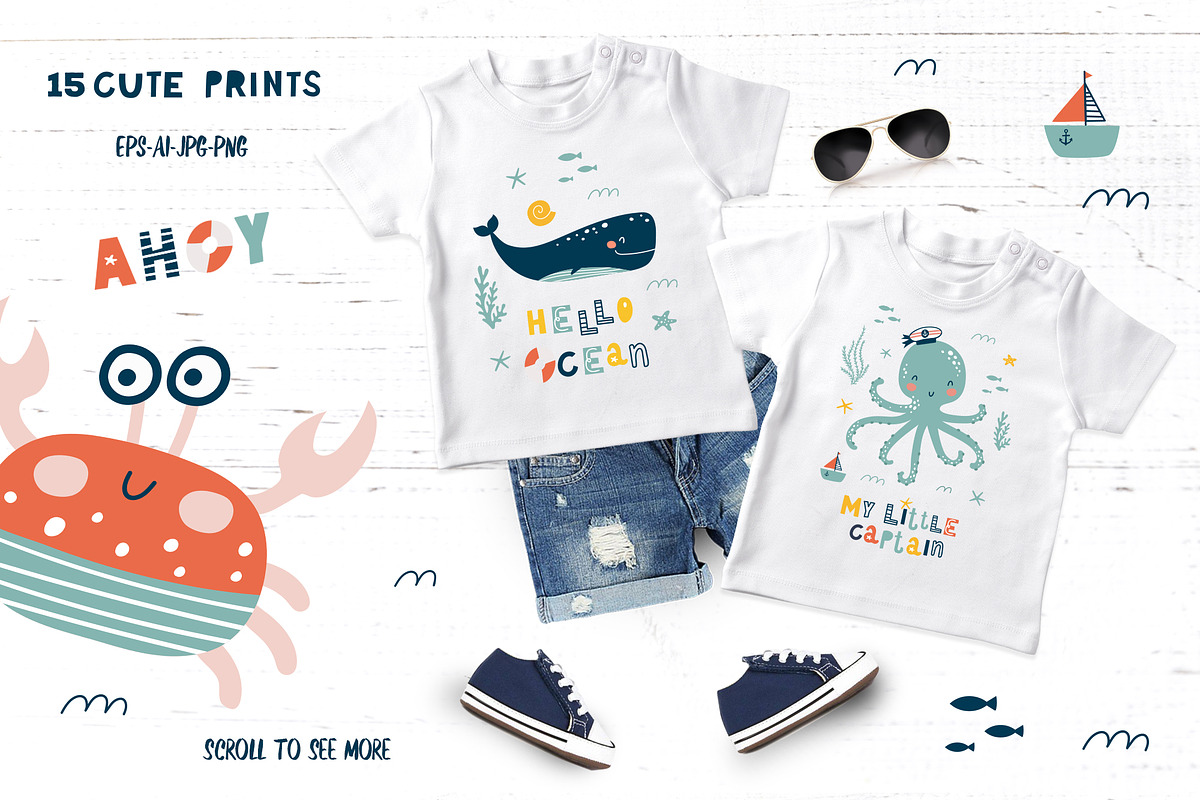 Hello Ocean set, a Texture Illustration by Ekaterina (Photo 3 of 12)