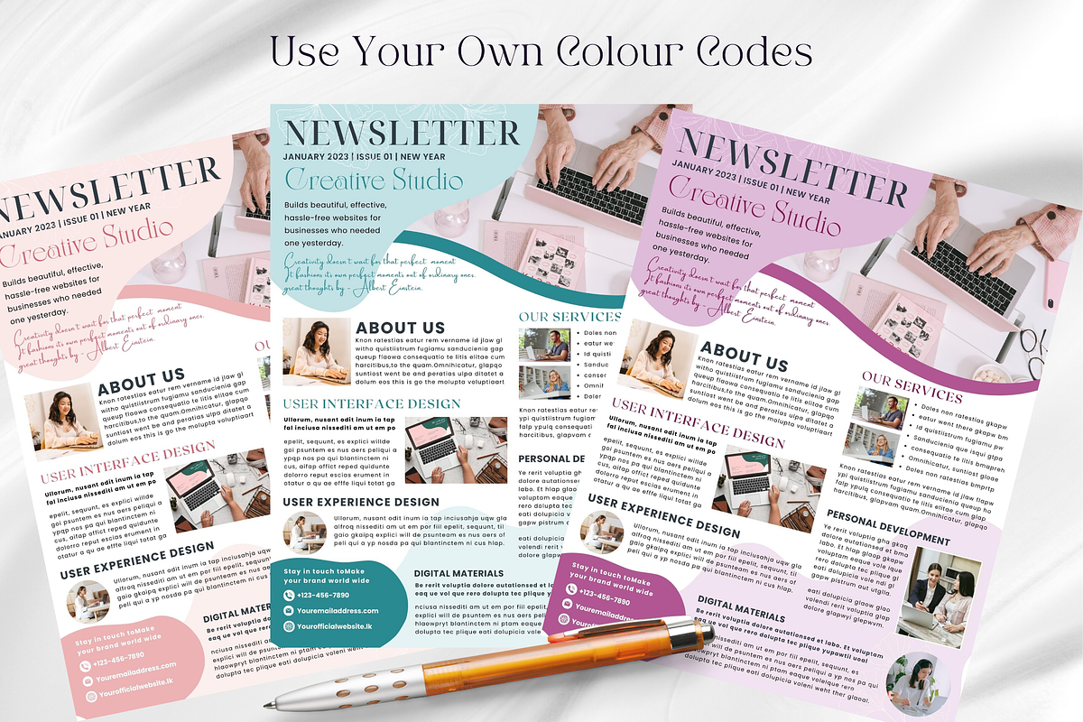Canva Business Newsletter Templates preview 5