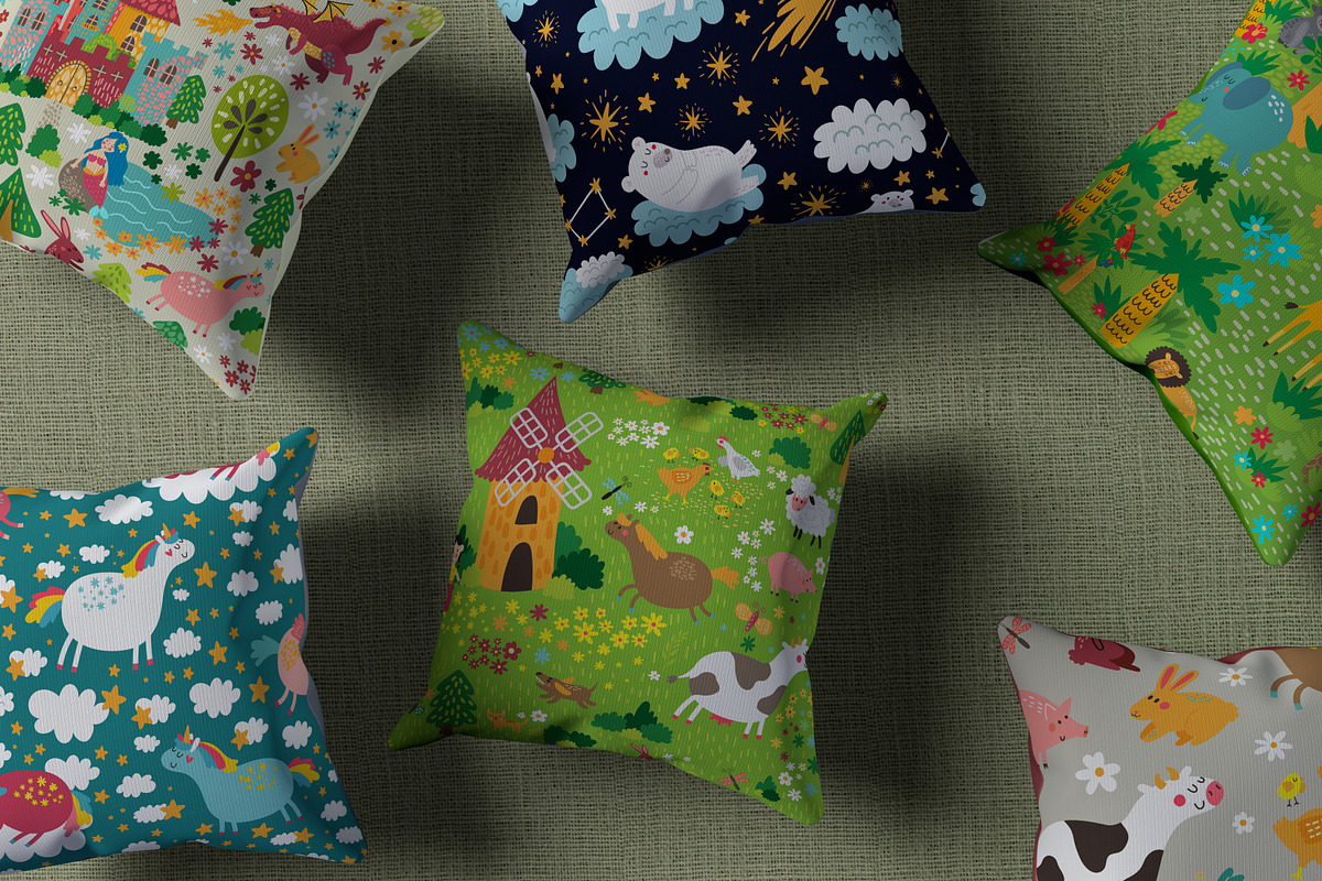 Fairy Tale Play Mat and patterns, an Animal Illustration by KVIO (Photo 9 of 11)