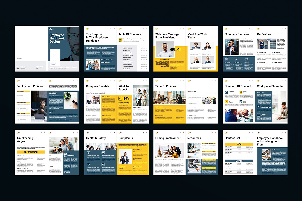 The Employee Handbook Template, a Brochure Template by ArtisanaAura (Photo 14 of 14)
