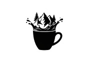 Mountain Coffee Cup Design Bundle, an Illustration by yasushie (Thumbnail 16 of 31)