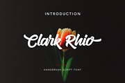 Clark Rhio Script, a Script Font by dimindie (Thumbnail 1 of 5)