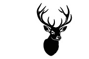 deer head wall mount silhouette, an Illustration by Amazin_art (Thumbnail 50 of 51)