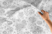 Black contour of hydrangea., a Decorative Illustration by Kotkoa (Thumbnail 6 of 8)