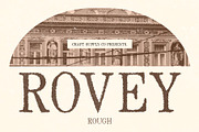 Rovey Rough, a Serif Font by Craft Supply Co. (Thumbnail 1 of 8)