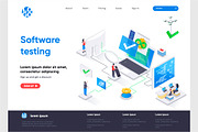 Isometric Landing Page Template, an Illustration by alexdndz (Thumbnail 14 of 29)