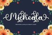 Mickeala Script | Family Font, a Script Font by Bosstype Studio (Thumbnail 1 of 8)