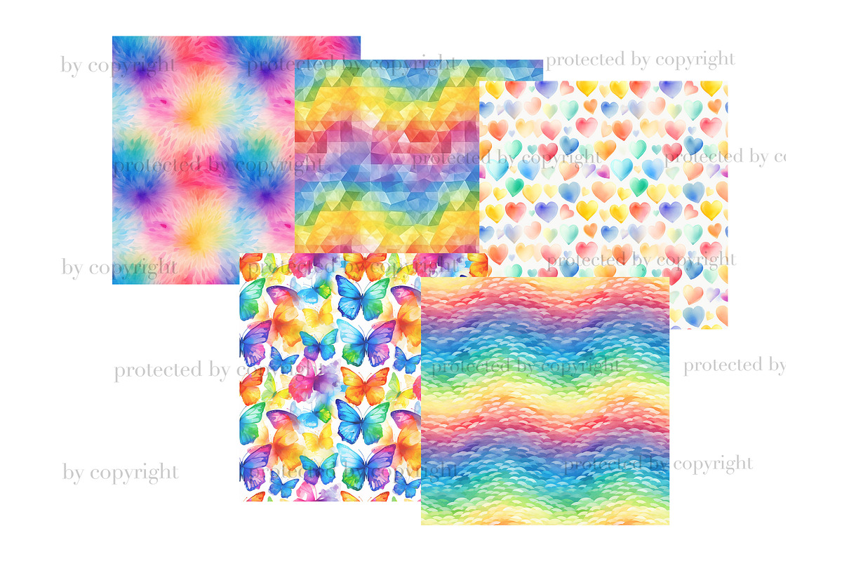 Pride Digital Paper Seamless Pattern, a Pattern Graphic by GlamArtZhanna (Photo 3 of 4)