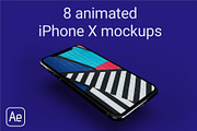 Animated iPhone X Mockups, an iPhone Mockup by MovinMockups (Thumbnail 2 of 3)