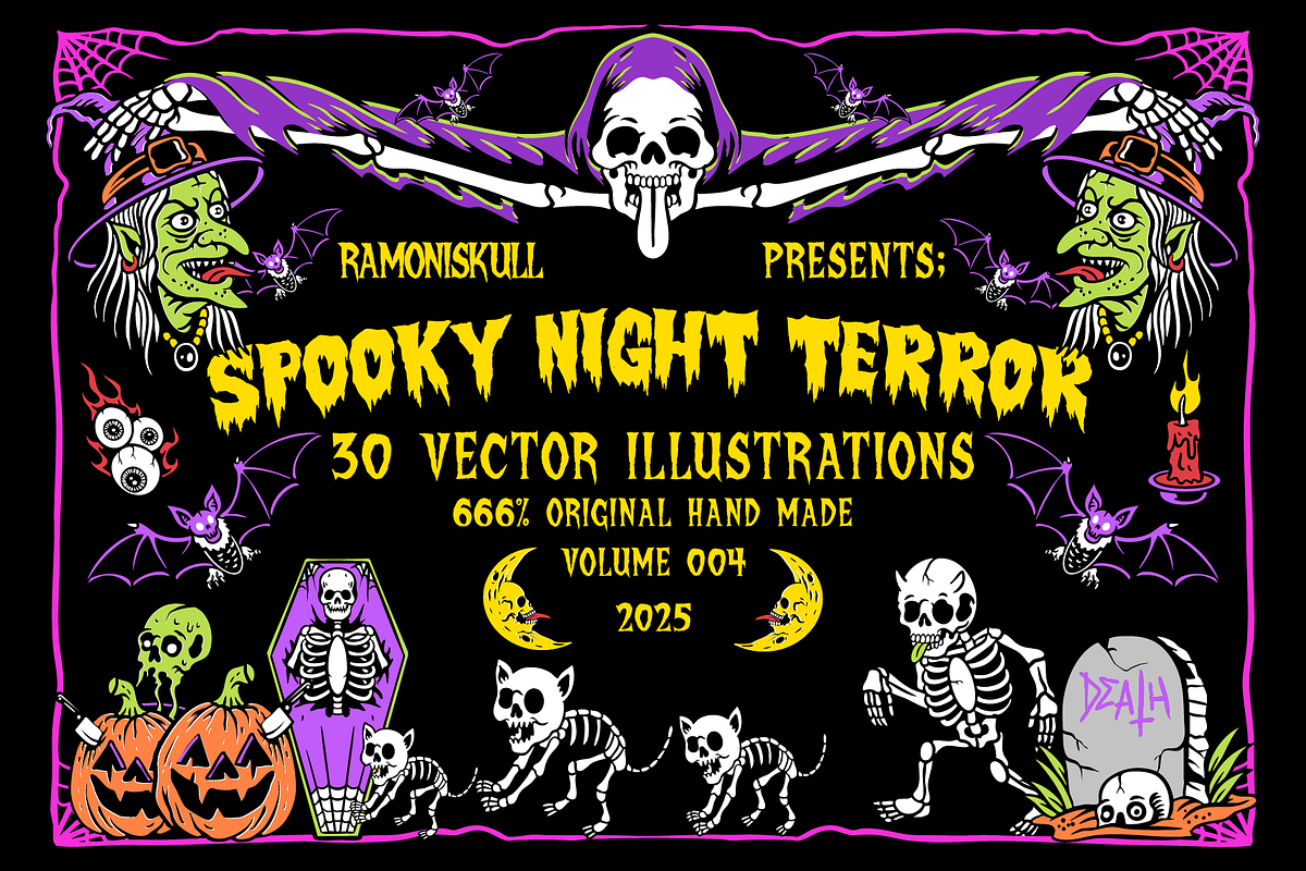 THE SPOOKY NIGHT TERROR ILLUSTRATION, an Illustration by Ramoniskull (Photo 1 of 6)