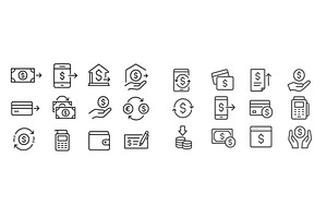 Financial icons representing various, a Finance Illustration by ZinetroN