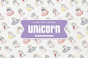 Sweet Unicorn Charming Cartoon, an Animal Illustration by Gohsantosa (Thumbnail 3 of 4)