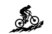 Mountain Biker Silhouette, a Person Illustration by Amazin_art (Thumbnail 16 of 27)