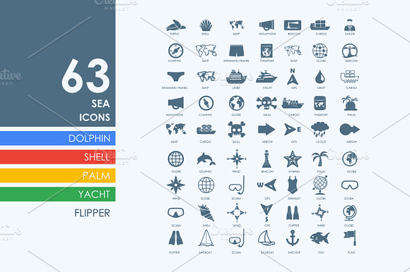63 Sea Icons