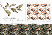 Forest plants and snails watercolor, an Illustration by Alamella (Thumbnail 5 of 7)