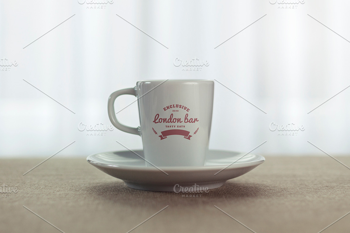 3 Espresso Coffee Cup Mockups, a Cups & Container Mockup by Gabor Monori (Photo 3 of 4)