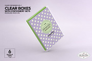 Clear Box Set Packaging Mockup, a Cups & Container Mockup by INCDesign (Thumbnail 2 of 21)
