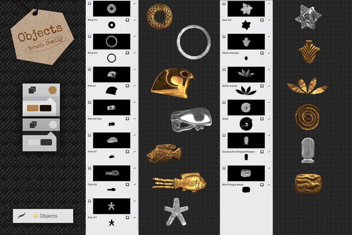 Ancient Treasures Box for Procreate, a Brush Add-On by bokettori (Photo 13 of 24)