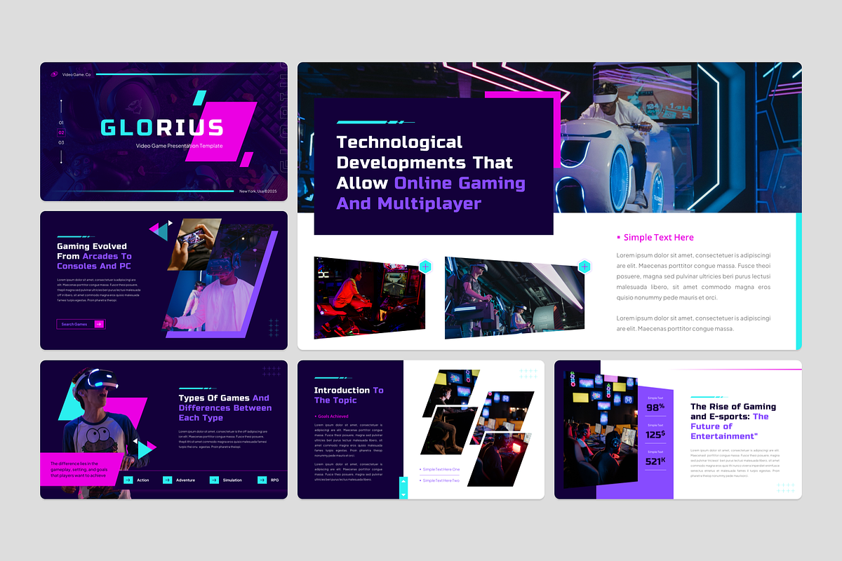 Video Game Keynote Template, a Presentation Template by YossyOneStd (Photo 2 of 6)