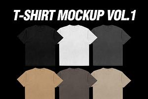 T-Shirt Mockup Vol.1 By 28Bloc