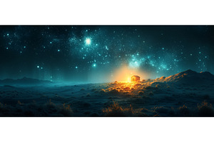 Comet Star and Stable Scene With The, a Nature Photo by ZinetroN