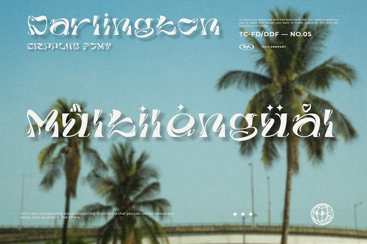 Darlington display font, a Font by Tegh co. (Photo 6 of 12)