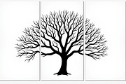 Multi-Panel Tree Silhouette Laser Cu, an Object Graphic by BIPLOB EXPERT (Thumbnail 8 of 11)