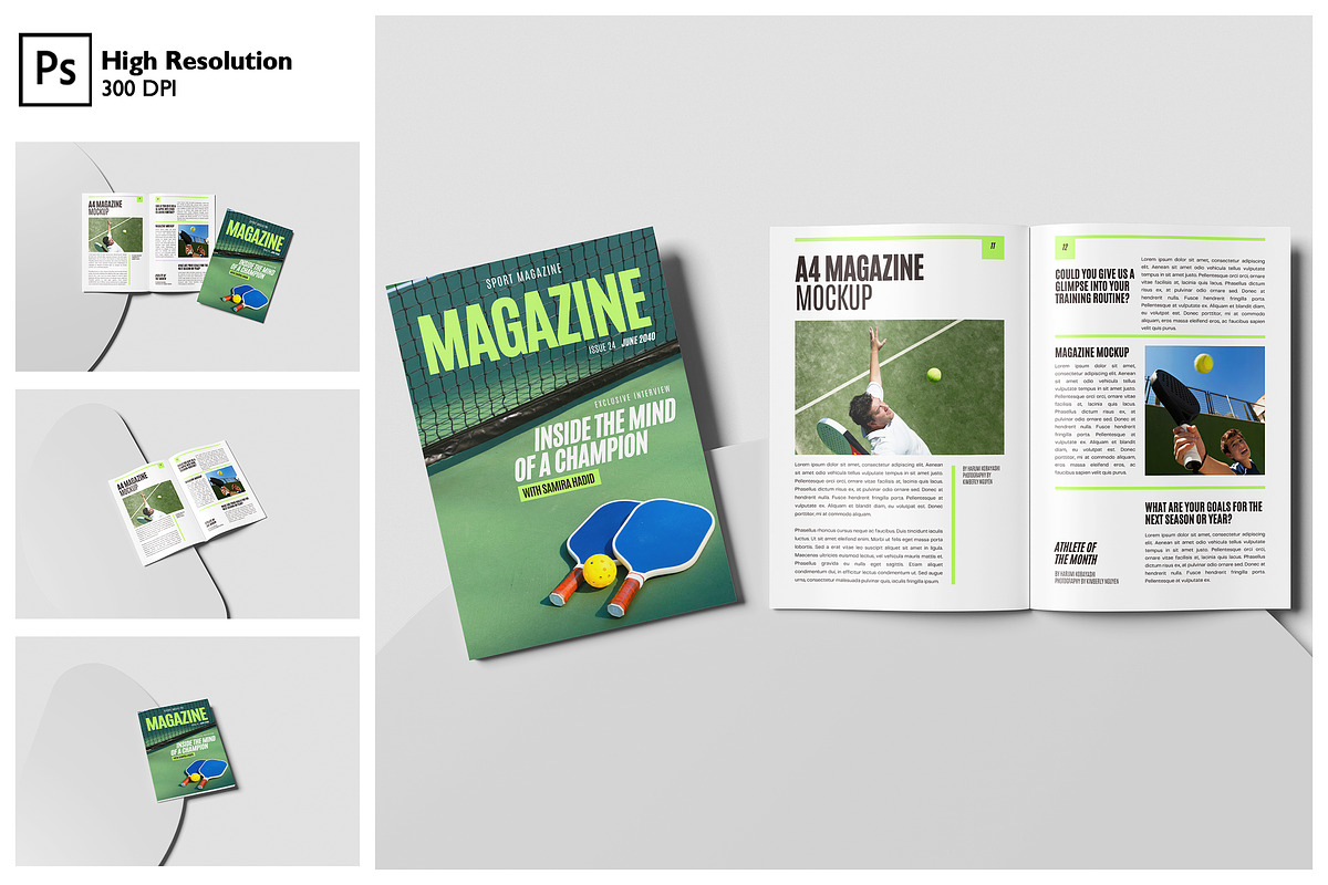 A4 Magazine Mockup, a Books & Magazine Mockup by Gatamotion (Photo 1 of 5)