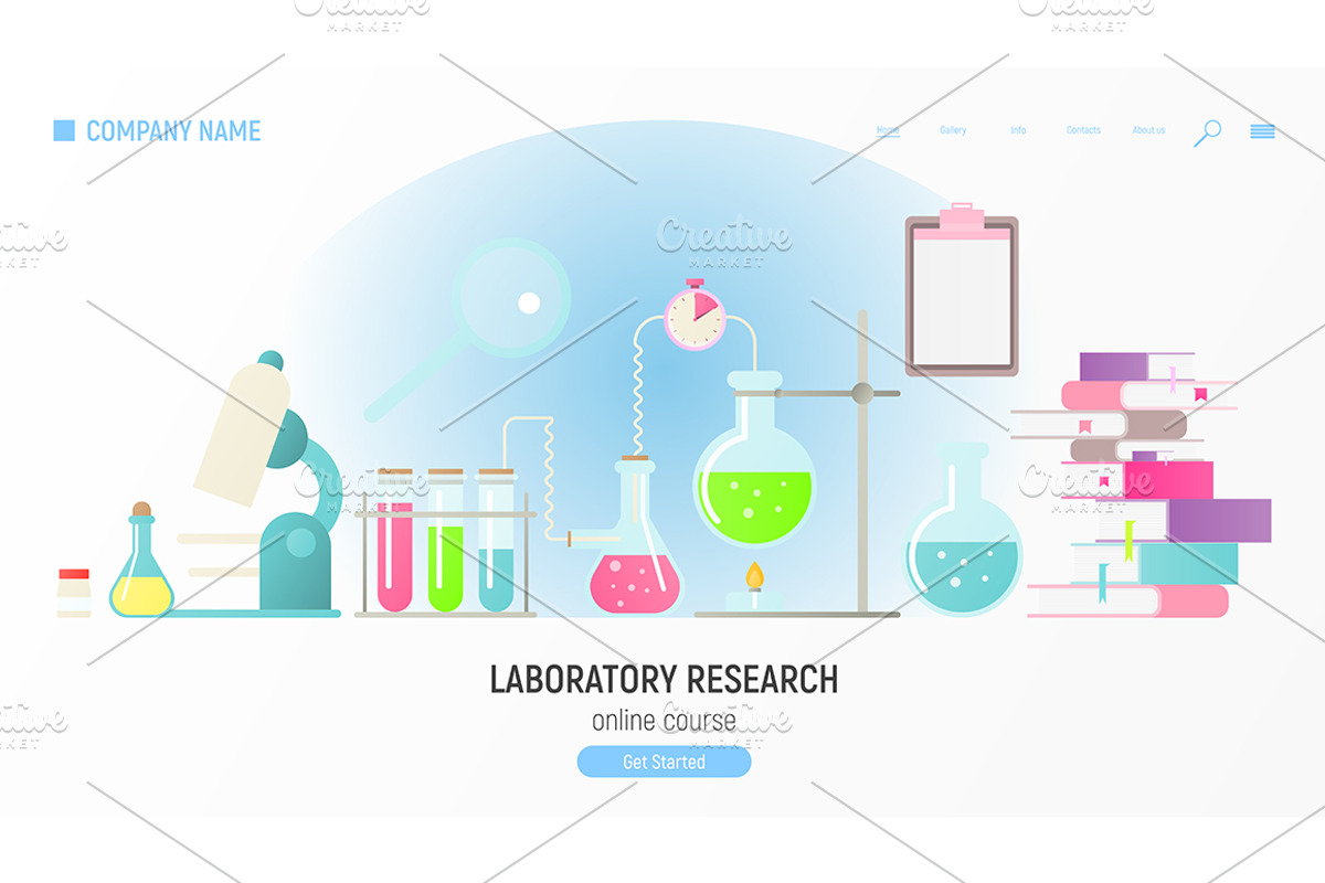 Laboratory Research, a Templates & Theme by ELFIVETROV DESIGN