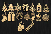 Christmas Earrings Laser Cut Bundle, an Object Graphic by DreamCafeArt (Thumbnail 5 of 6)