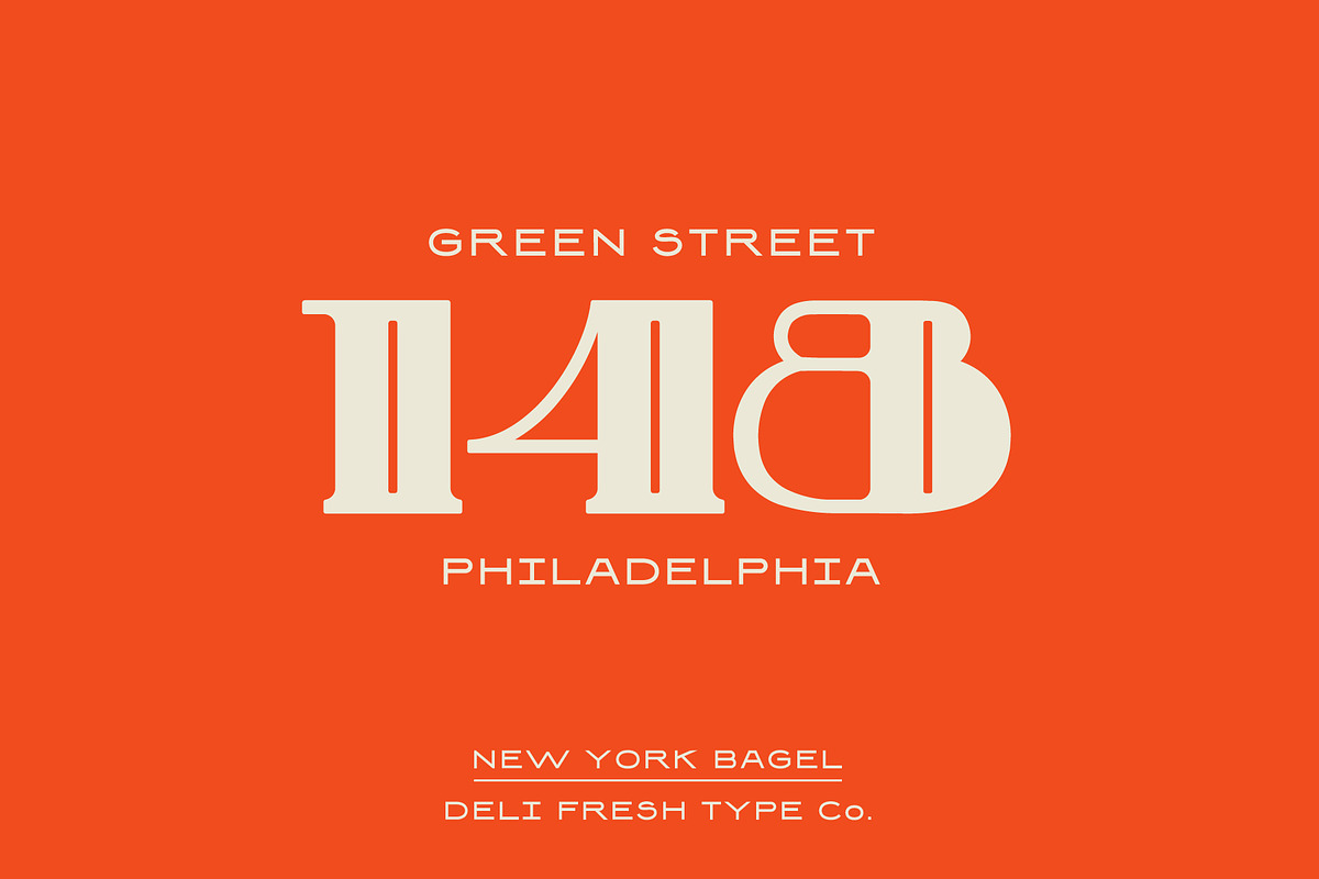 New York Bagel: A 20s Display Font, a Serif Font by DeliFreshTypeCo. (Photo 6 of 6)