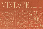 Vintage Tile Pattern Collection, a Pattern Graphic by Maddie Jensen Design (Thumbnail 1 of 5)