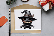 Creepy Character Halloween Pumpkin P, an Illustration by RobertsArt (Thumbnail 4 of 7)
