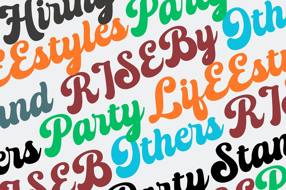 Galford Lettering Retro vintage, a Sans Serif Font by Aditastudios (Photo 3 of 7)