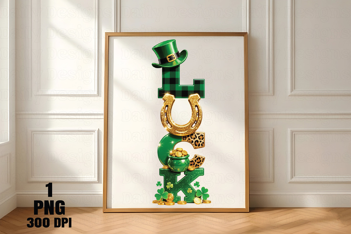 Leopard Glitter Gold Luck PNG, an Illustration by Daily.Designs (Photo 5 of 5)