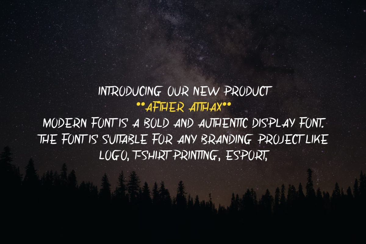 Afther Atthax Font, a Handwritten Font by albert_kalingga (Photo 2 of 5)