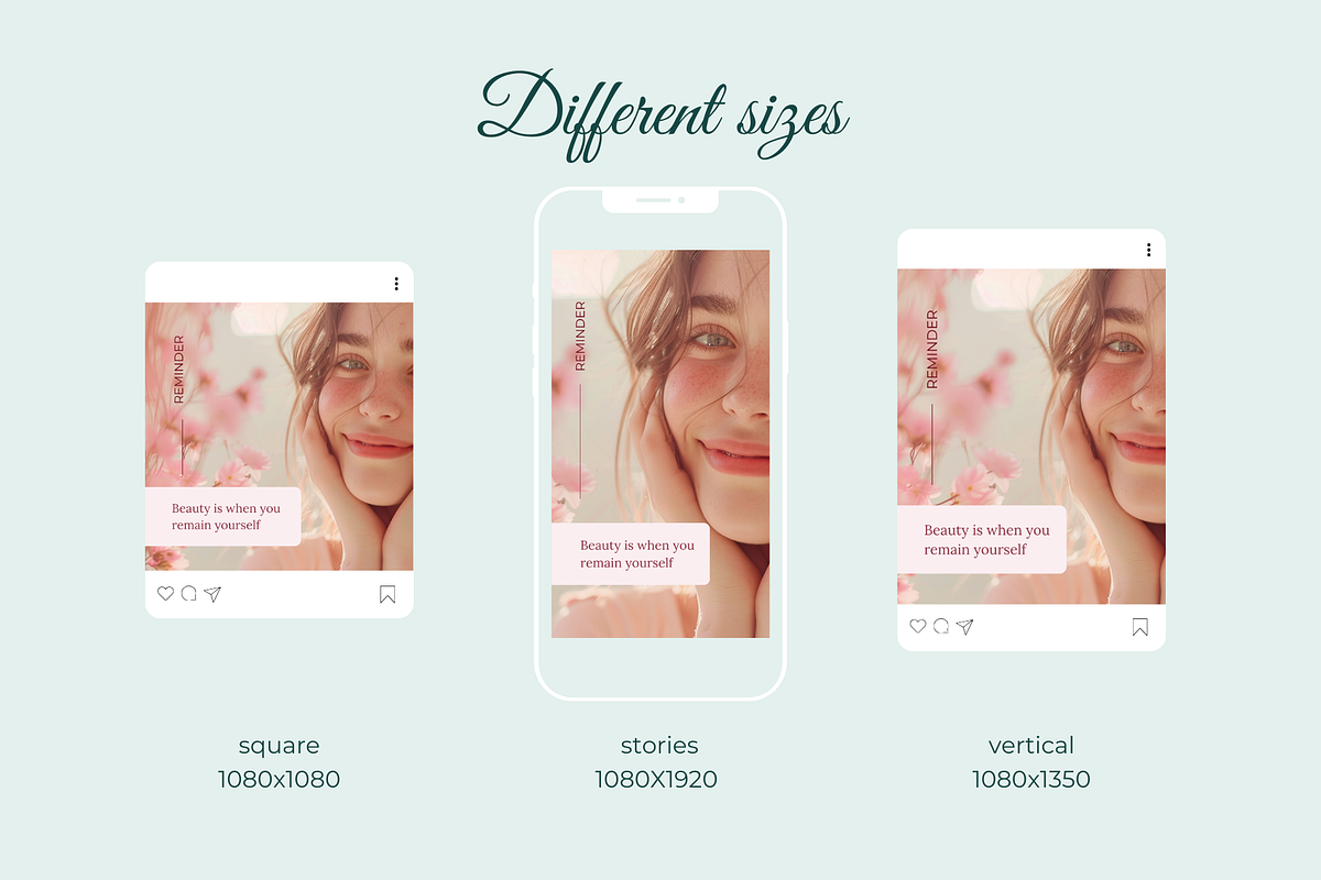 Cosmetics Brand Instagram Templates, a Social Media Template by Ollyta May (Photo 3 of 8)