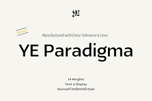 YE Paradigma Font
