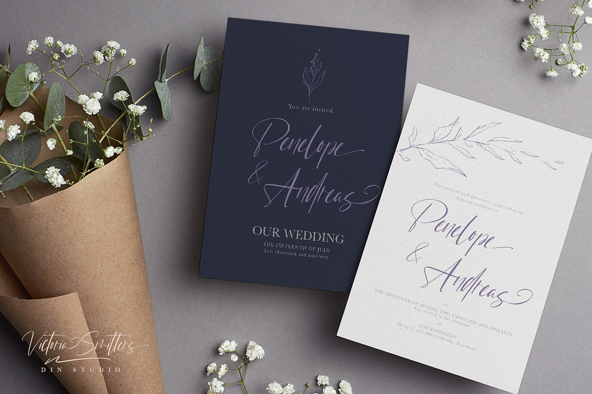 Victoria Smitters, a Script Font by din-studio.com (Photo 2 of 10)