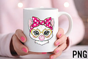 Spring Cat Sublimation Png, an Illustration by Black Bird Studio (Thumbnail 3 of 3)