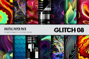 Glitch Psychedelic 08.Digital Paper., a Texture Illustration by KENO Mascots (Thumbnail 1 of 3)